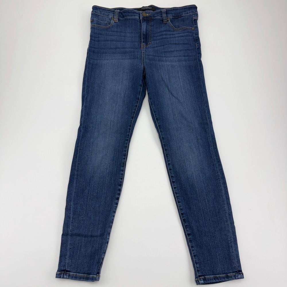 Liverpool Los Angeles Petite Skinny Jeans Women's 12P Victory Blue Denim Stretch